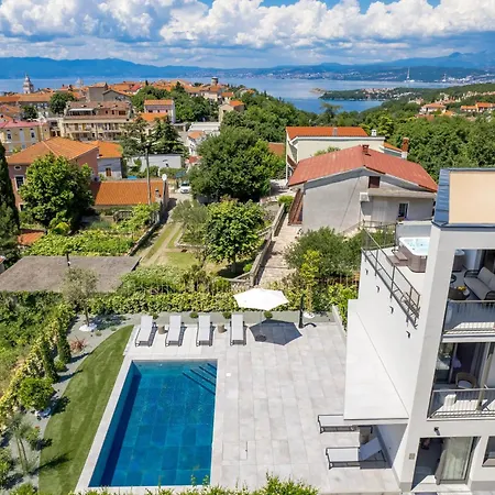 Apartmani Vila Mara M 1 Heated Pool Omisalj Exterior photo